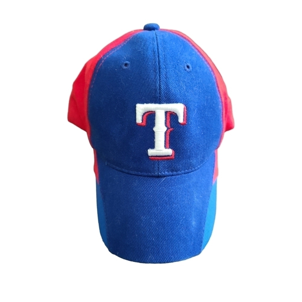 Blue and Red embroidered Texas Rangers coka cola Tetco stadium baseball hat